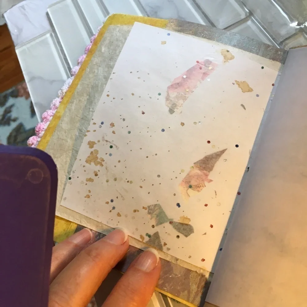 Handmade Journal 5x6 50 Pages Ephemera